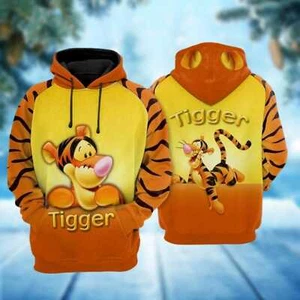 Cute Tigger Winnie The Pooh Tigger Cosplay Costume Hoodie 3D Printed - Picture 1 of 2