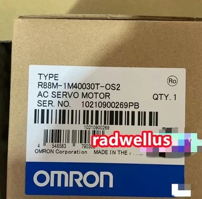 Original Omron R88M-1M40030T-OS2 servo motor New In Box R88M-1M40030T-OS2 - Image 1 of 2