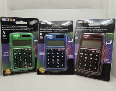 3 Victor 700BTS Super Large Display Compact Calculators Brand New Factory Sealed - Image 1 of 4