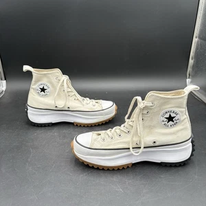 Scarpe sneakers Converse Run Star Hike alte plateau donna misura 8,5 bianche - Foto 1 di 6