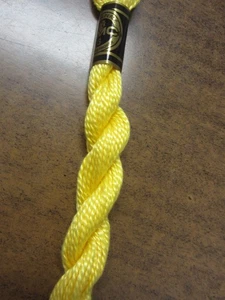 DMC Cotton Perle #3 " Light Topaz"  #726  Embroidery Floss Thread 15.4 yards - Picture 1 of 3