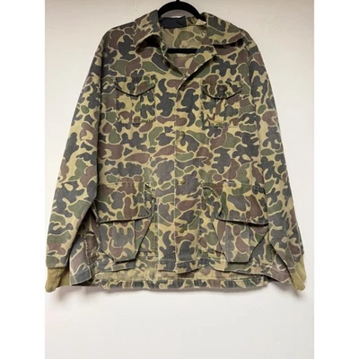 Vintage Camo Jacket Men's XL 46-48 Duck Hunting Field Workwear Made USA - Image 1 of 4