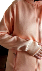 Fleecejacke Freizeitjacke Sportjacke neuw.  SKRATTA peach orange 38/40 M - Bild 1 von 8