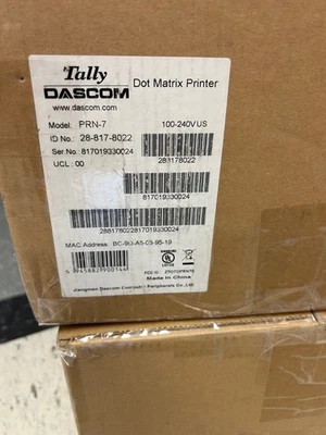 Tally Dascom PRN7 Dot Matrix  Fire Alarm Printer   NEW in box - Image 1 of 3