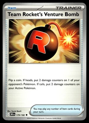 Team Rocket's Venture Bomb 179/182 SV10: Destined Rivals - Image 1 of 2