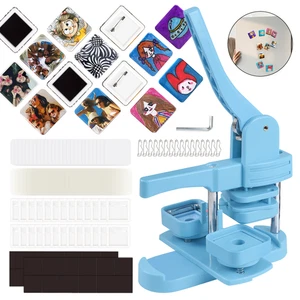 Square Magnetic Fridge Magnet Button Maker 2''Refrigerator Magnet Making Machine - Picture 1 of 7