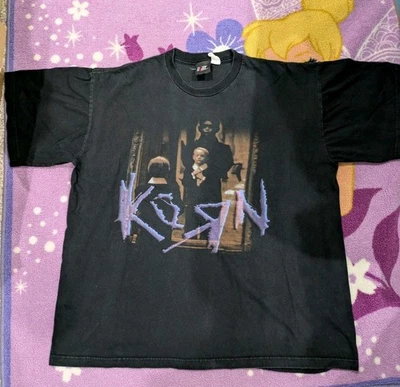 Camiseta Korn Life Is Peachy Vintage Para Hombre XL Negra Auténtica 1996-97 Fechas de Gira Foto 1 de 4