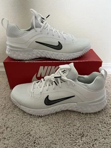 Nike Huarache 9 Elite White Football Lacrosse Shoes Turf FN0310-101 Size 9.5 New - Picture 1 of 9