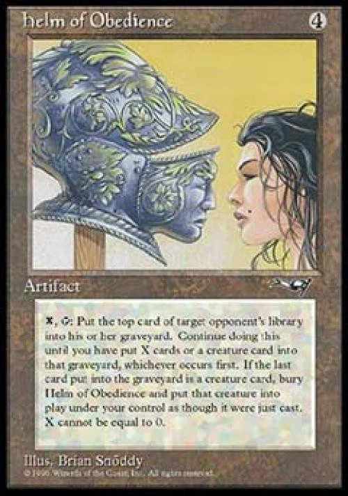 MTG English Helm of Obedience Light Play Normal Alliances - Image 1 of 1