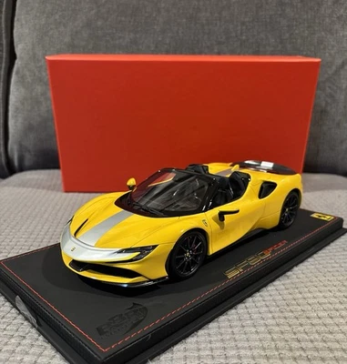1/18 BBR Ferrari SF90 Spider Pack Fiorano Giallo Modena/black Limited 24 Pcs - Image 1 of 4
