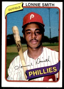 1980 Topps Burger King Philadelphia Phillies #14 Lonnie Smith - Imagen 1 de 2