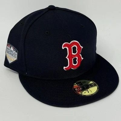 Boston Red Sox New Era 7 1/2 Gorra Ajustada 2018 Serie Mundial Parche 59Fifty Foto 1 de 3