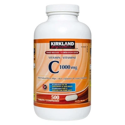 Kirkland Signature Vitamina C, 1000 mg, 500 tabletas Foto 1 de 4