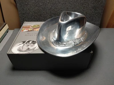Sombrero de Vaquero Pulido Wilton Armetale 821016 Plato para Servir Chip & Dip 13 pulgadas x 15 pulgadas Foto 1 de 4
