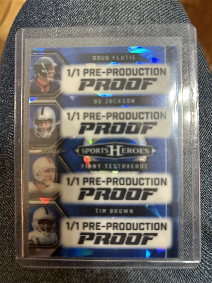 Lijadoras de hielo azul Leaf 1/1 2025 prueba de preproducción/Jackson/Flutie/Daniels Foto 1 de 1