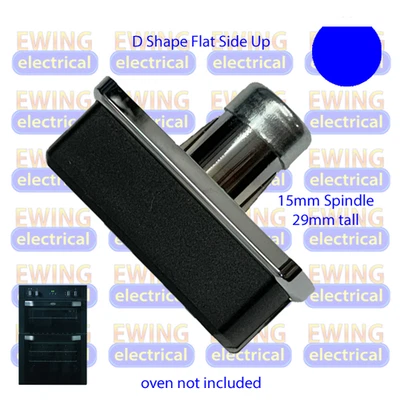 Belling BI60EPYRAU BI60MFB BI60MFS Oven Electric Knob Black/Chrome 083240902 - image 1 of 3