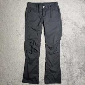 PrAna Women's 4 Halle Convertible Roll Up Pants Black Outdoor Hiking 30x31 - Picture 1 of 8