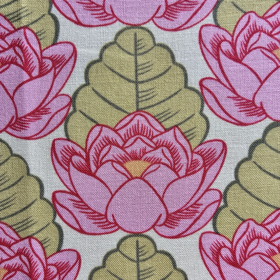 FQ - OOP Amy Butler莲花Rowan织物绗缝棉织物 — 第 1/4 张图片