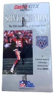 NFL Films Silver Sunday 25th Anniversary of the Super Bowl VHS Video Tape RARE! - Imagen 1 de 4