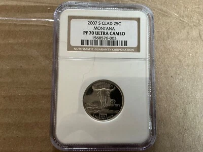2007-S Montana Clad Statehood Quarter NGC PF 70 ULTRA CAMEO - Image 1 of 4