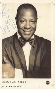 George Kirby 1965 Autografato Vero Foto Cartolina - Picture 1 of 1