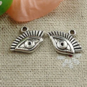Free Ship 144 pcs tibetan silver eyes charms 17x13mm L-105 - Imagen 1 de 4