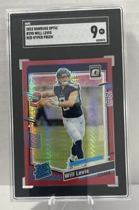 💥 WILL LEVIS   TITANS  * 2023 OPTIC - Rated Rookie Red Hyper Prizm - GRADE 9💥 - Picture 1 of 5