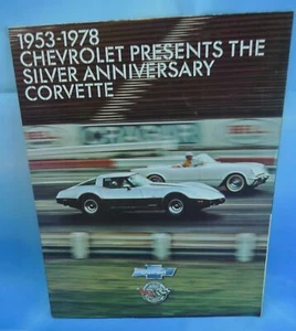 1953-1978 Chevrolet Corvette Presents The Silvery Anniversary Corvette Brochure  - Picture 1 of 3