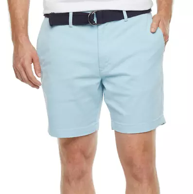 St. John's Bay Men's 7" Belted Chino Short Sizes 34, 38, 40, 42  New $50 - Image 1 of 3