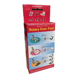 Janome Rotary Even Foot Kunststoff Aufbewahrungsbox Anleitung - Bild 1 von 6
