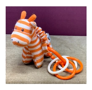LITTLE JELLYCAT BABY GIRAFFE STRIPED BABY HANGING TOY PLUSH/STUFFED ANIMAL - Picture 1 of 9