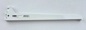 Rubbermaid 12” UNITRK Bracket Sturdy Metal Single Track Set 8 White FG4C0203WHT - Picture 1 of 3