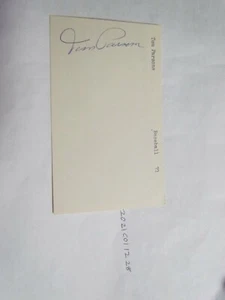 Tom Parsons SIGNED 3X5 INDEX CARD Beckett Pre-Certified - Picture 1 of 3