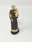 Vintage St Anthony & Baby Jesus Statue, Dashboard Magnet Chevy Ford Accessory
