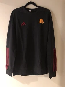 AS Roma Adidas Travel Sweater Sweat Top Shirt Soccer Football NWT jersey XL - Picture 1 of 6