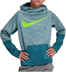 NIKE Big Kids Boy's Sportswear Pull Over Therma Hoodie CD7359 466 Size Medium - Picture 1 of 2