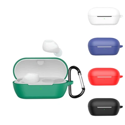 Soft Silicone Case Earbuds Pouch Cover With Carabiner for Sony WF-C710N C710N - Image 1 of 4