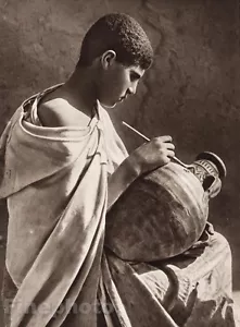 1924 Vintage NORTH AFRICA Tunisia Apprentice Arab Photo By LEHNERT And LANDROCK - Picture 1 of 1