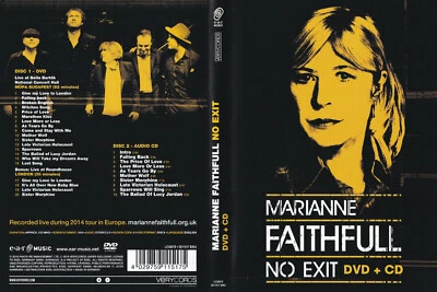 Marianne Faithfull - DVD+CD - No Exit - Live 2014 - Discs von 2016 - Neuwertig ! - Bild 1 von 2
