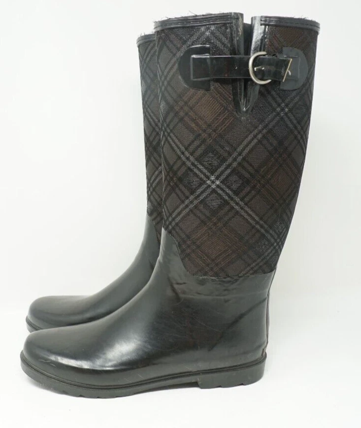 Bota de lluvia Banana Republic para mujer de goma talla 11 hebilla lateral ajustable Foto 1 de 4