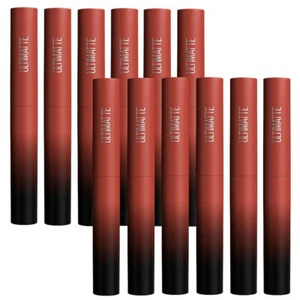 12x Maybelline Color Sensational Ultimatte Matte Slim Lipstick 899 More Rust - Picture 1 of 8