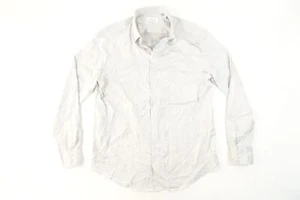 CALVIN KLEIN CK LIGHT GRAY LARGE REGULAR STRETCH BUTTON FRONT SHIRT PREOWNED - Picture 1 of 8