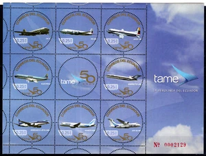 ECUADOR, 2013, PLANES, BLOCK, COMPLETE SET, MNH - Picture 1 of 1