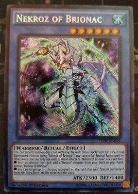 Nekroz of Brionac THSF-EN014 Secret Rare 1st Edition Yugioh NM - Image 1 of 2