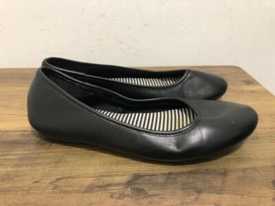 GEORGE FABULOSO CALZADO DAMAS CUERO NEGRO ZAPATOS BAILARINA SIN CORDONES UK 5 EUR 38 Foto 1 de 4