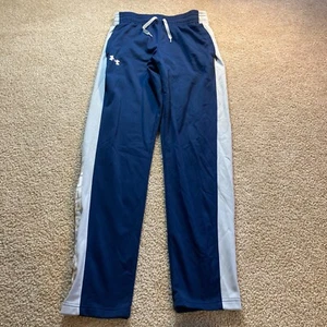 Under Armour Pantaloni da Pista Uomo Taglia S (26x30) Blu Pista Atletica Poliestere - Foto 1 di 10