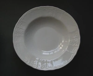 Baum Bros Bernadotte Schalen weiß Porzellan breiter Rand - Bild 1 von 5