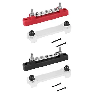 Electrical Terminal Block 5-way Busbar for Motorcycles Vehicle Trailer - Image 1 of 2