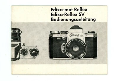 WIRGIN Bedienungsanleitung EDIXA-mat REFLEX / EDIXA REFLEX SV User Manual (Y2930 - Bild 1 von 3