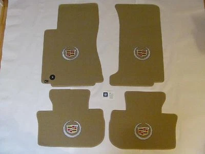 NUEVO Juego de 4 alfombrillas Lloyd 2003-2007 logotipo Cadillac CTS en 4 alfombrillas bronceadas  Foto 1 de 4